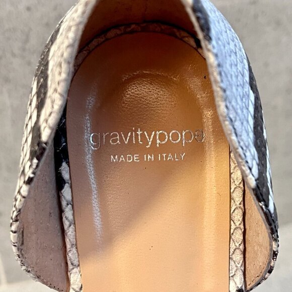 Gravitypope Woman's Convertible Snakeskin Flats Size 9 (40) - Picture 5 of 14